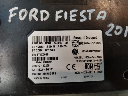 Centralina bluetooth telefono FORD Fiesta 6° Serie Restyling