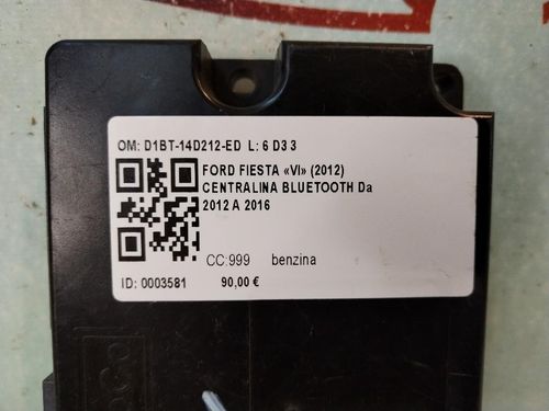 Centralina bluetooth telefono FORD Fiesta 6° Serie Restyling