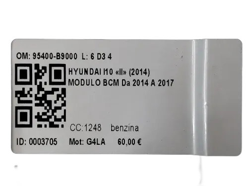 Centralina BCM HYUNDAI i10 2° Serie