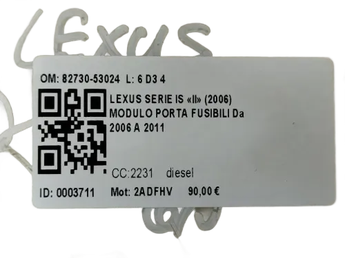 Centralina BCM LEXUS IS Serie (350) (05>13)