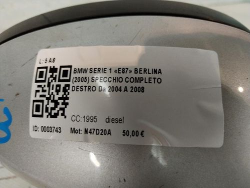 Specchietto Retrovisore Destro BMW Serie 1 Serie (E87) (07>)