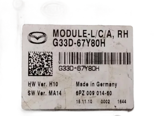Centralina luci MAZDA 6 Berlina 2° Serie
