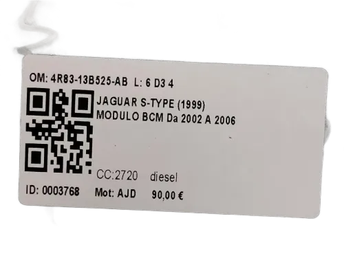 Centralina BCM JAGUAR S-Type 2° Serie