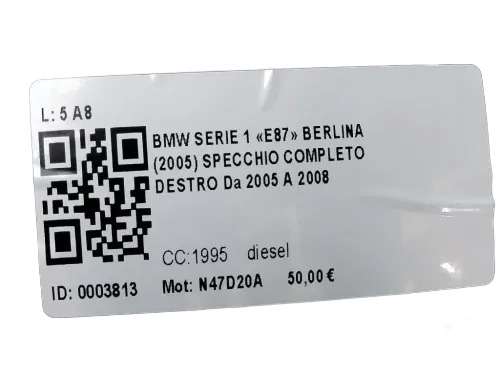 Specchietto Retrovisore Destro BMW Serie 1 Serie (E87) (07>)