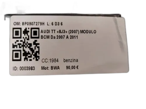Centralina BCM AUDI TT Serie (8J3) (06>14)