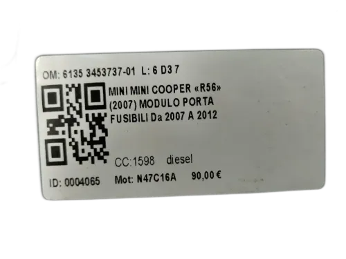 Centralina BCM MINI Cooper 2° Serie