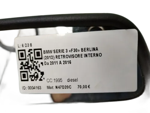 Specchietto Retrovisore Interno BMW Serie 3 F30 Berlina