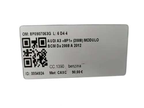 Centralina BCM AUDI A3 Serie (8P1) (05>08)