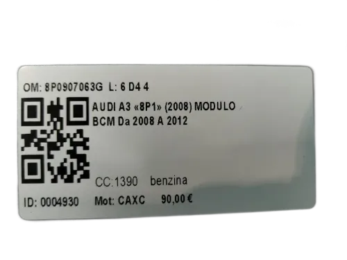 Centralina BCM AUDI A3 Serie (8P1) (05>08)