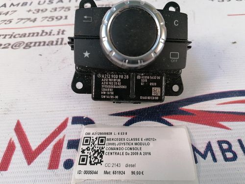 Joystick computer di bordo MERCEDES Classe E Berlina W212