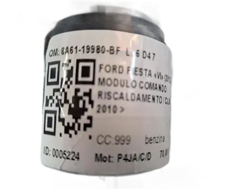 Comandi Clima FORD Fiesta 6° Serie Restyling
