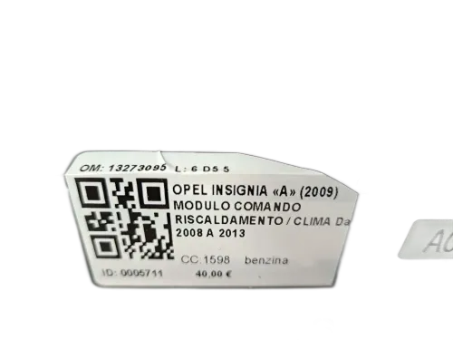 Comandi Clima OPEL Insignia Berlina