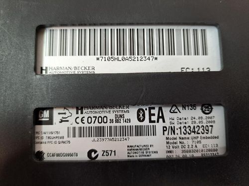 Centralina bluetooth telefono OPEL Insignia Berlina