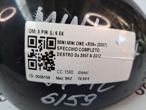 Specchietto Retrovisore Destro MINI One 2° Serie
