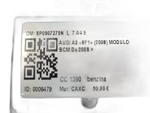 Centralina BCM AUDI A3 Serie (8P1) (05>08)