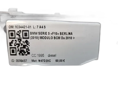 Centralina BCM BMW Serie 5 F10