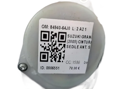 Cintura di sicurezza anteriore sinistra SUZUKI Grand Vitara JB