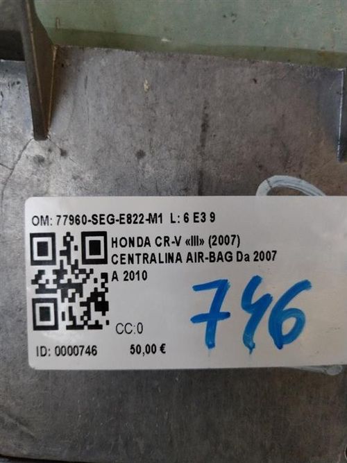 Centralina Airbag HONDA CR-V 4° Serie (07>12)