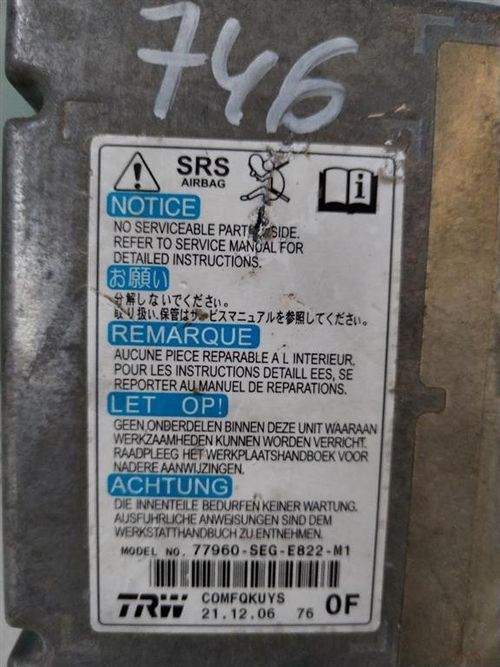 Centralina Airbag HONDA CR-V 4° Serie (07>12)