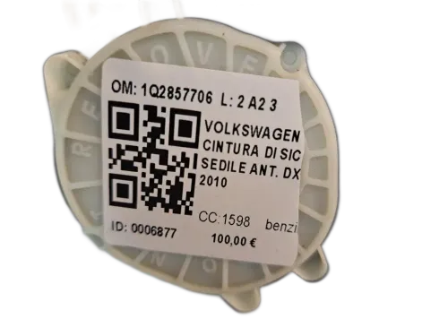 Cintura di sicurezza anteriore destra VOLKSWAGEN Eos Serie (1F7) (06>10)