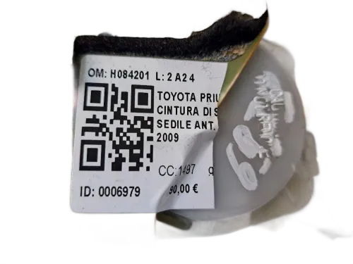 Cintura di sicurezza anteriore destra TOYOTA Prius 2° Serie
