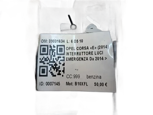 Bocchette Aria Centrale OPEL Corsa E 3° Serie