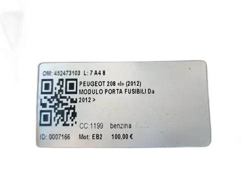 Centralina BCM PEUGEOT 208 Serie (12>19)