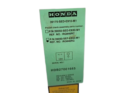 Display HONDA Accord Berlina 7° Serie
