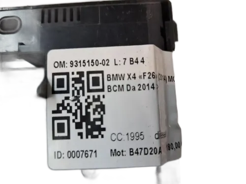Centralina BCM BMW X4 F26 (14>18)