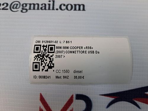 Presa AUX/USB MINI Cooper 2° Serie