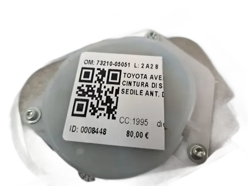 Cintura di sicurezza anteriore destra TOYOTA Avensis Berlina 2° Serie