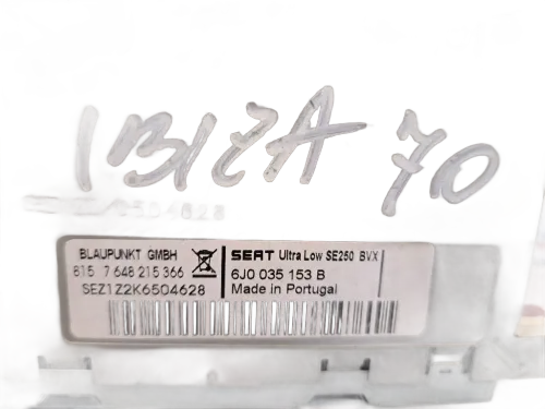 Autoradio SEAT Ibiza Serie (08>12)