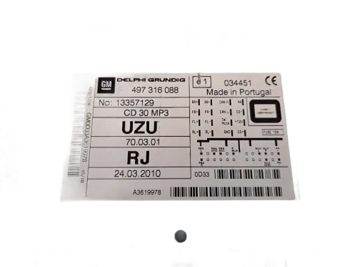 Autoradio OPEL Corsa D 3P 2° Serie