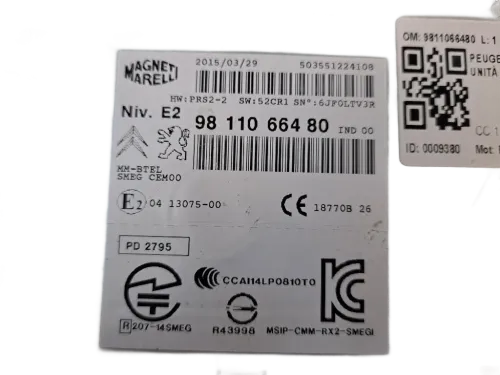 Autoradio PEUGEOT 208  3P Serie (12>19)