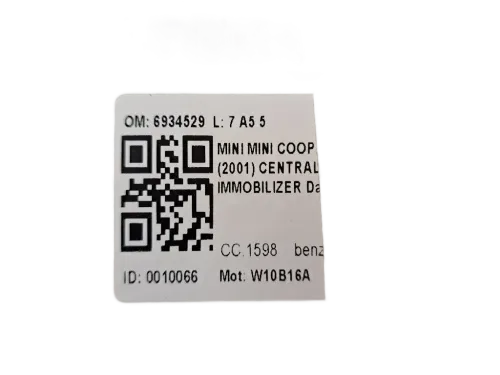 Centralina immobilizer MINI Cooper 1°  Serie