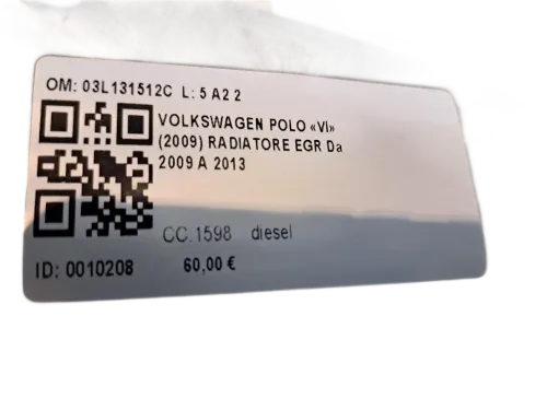 Scambiatore di calore VOLKSWAGEN Polo 5° Serie