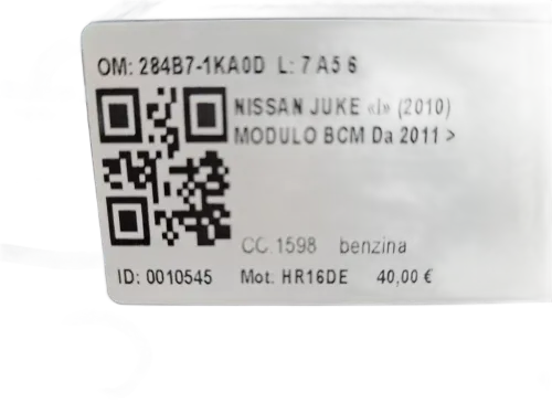 Centralina BCM NISSAN Juke 1° Serie