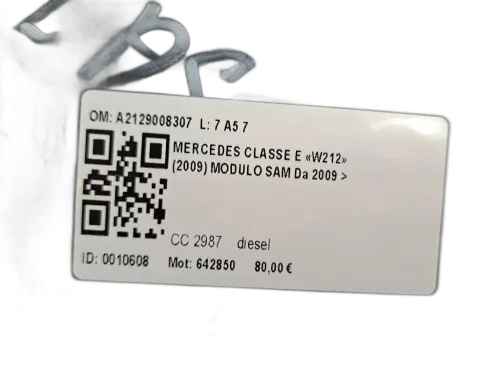 Modulo SAM MERCEDES Classe E Berlina W212