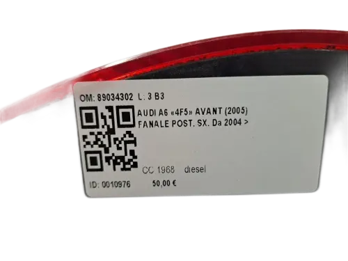 Stop fanale Posteriore Sinistro AUDI A6 Avant Serie C6 (4F5) (04>12)