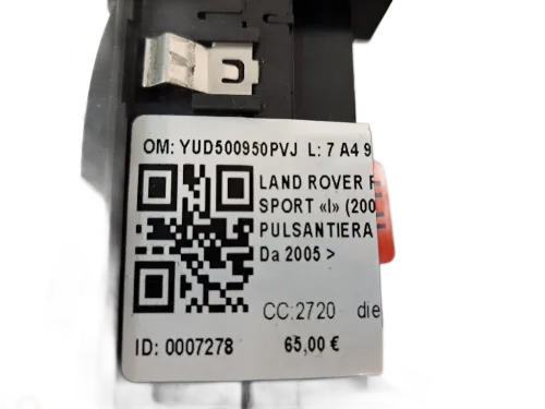 Pulsantiera alzavetri centrale LAND ROVER Range Rover SPORT (05>13)