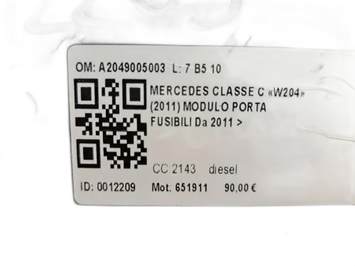 Modulo SAM MERCEDES Classe C Berlina W204