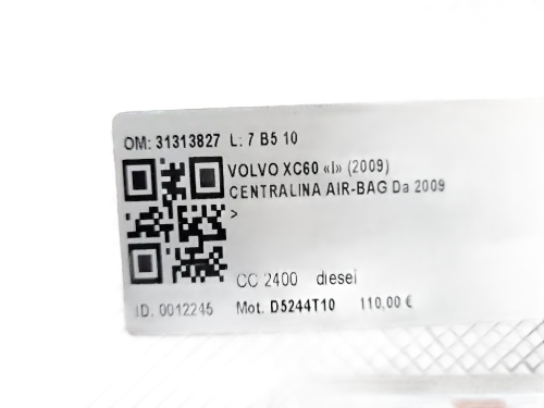 Centralina Airbag VOLVO XC60 1° Serie