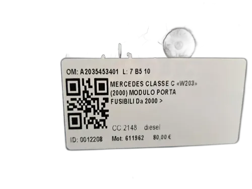 Modulo SAM MERCEDES Classe C Berlina W203 2° Serie