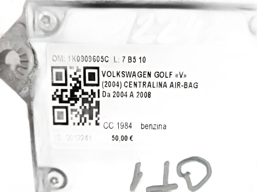 Centralina Airbag VOLKSWAGEN Golf 5 Berlina (03>08)