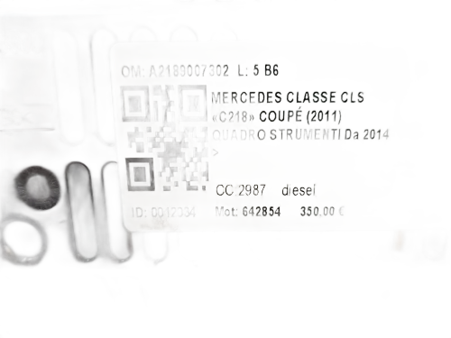 Quadro tachigrafo MERCEDES CLS W218