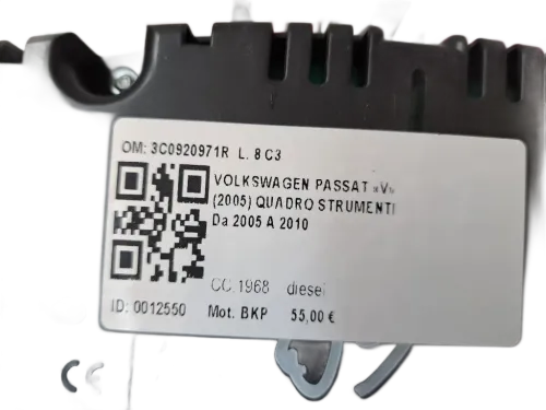 Quadro tachigrafo VOLKSWAGEN Passat Variant 4° Serie