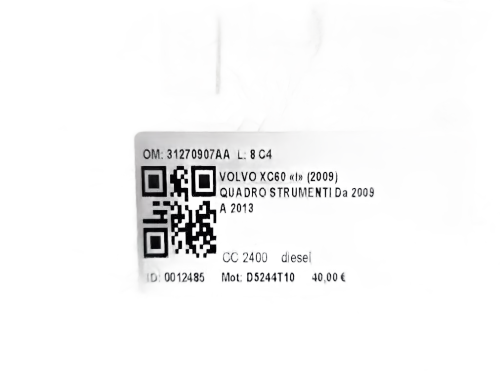 Quadro tachigrafo VOLVO XC60 1° Serie