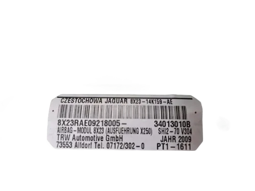 Airbag a tendina laterale passeggero JAGUAR XF Serie (08>11)