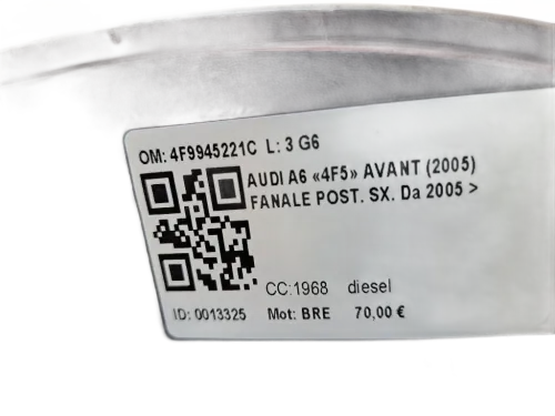 Stop fanale Posteriore Sinistro AUDI A6 Avant Serie C6 (4F5) (04>12)