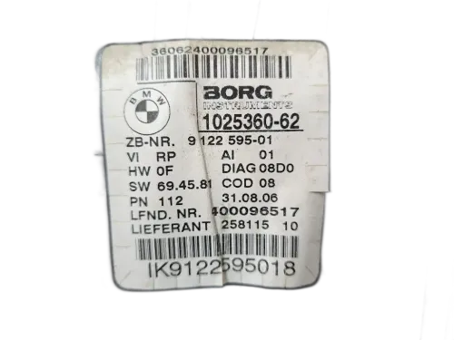Quadro tachigrafo BMW Serie 3 E90 Berlina 2° Serie